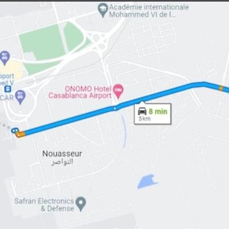 Adorable Apartamento A 8 Min Del Aeropuerto De Casablanca,Wifi Ultra Rapido Y Parking Gratis Derroua Bagian luar foto
